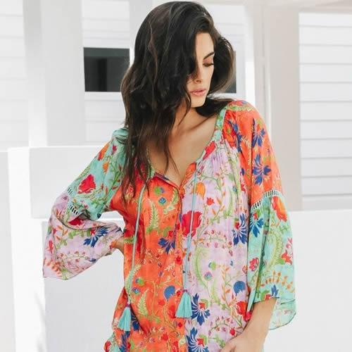 A floral blouse from The Tribe